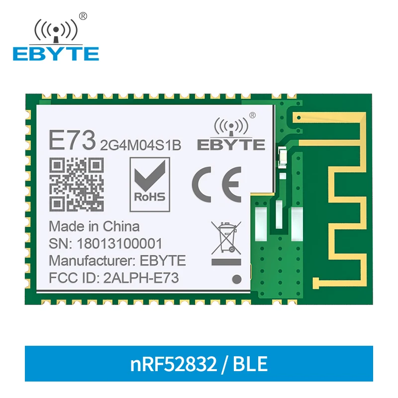 10 adet / grup nRF52832 BLE 4.2 IOT BLE5. 0 Bluetooth Modülü 2.4 GHz Kablosuz Alıcı Modülleri SoC EBYTE E73-2G4M04S1B