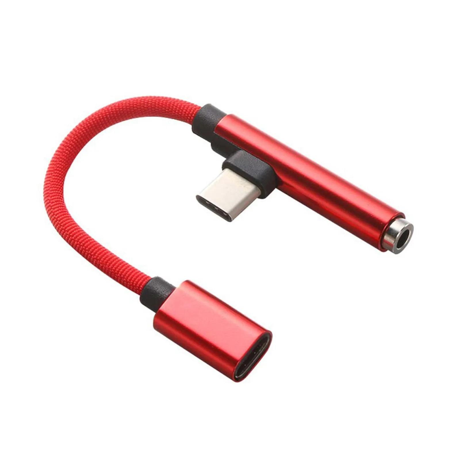 2 İn 1 USB Tip C İçin 3.5 mm Tip C Dişi Şarj Kulaklık Ses Jakı USB C şarj adaptörü Kablosu Samsung Xiaomi OPPO