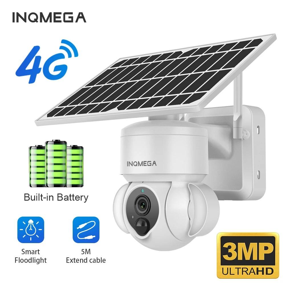 3MP 4G SIM Kamera güneş panelı Kamera Açık Kamera PIR İnsan Algılama Harici gözetim kameraları Akıllı Ev Ubox APP