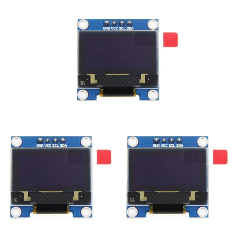 3X0. 96 İnç IIC I2C Seri GND 128X64 OLED LCD LED Ekran Modülü SSD1306 Arduino Kiti İçin Beyaz Ekran