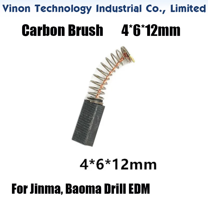 (5 ADET) EDM Döner Kafa kullanımı Karbon Fırça 4x6x12mm Jinma, Baoma edm delme makineleri