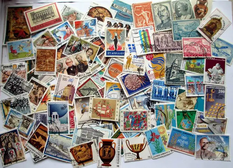 50 adet/grup Yunanistan Damga Konu Tüm Farklı Tekrar YOK Posta Pulları Posta İşareti ile Toplamak için
