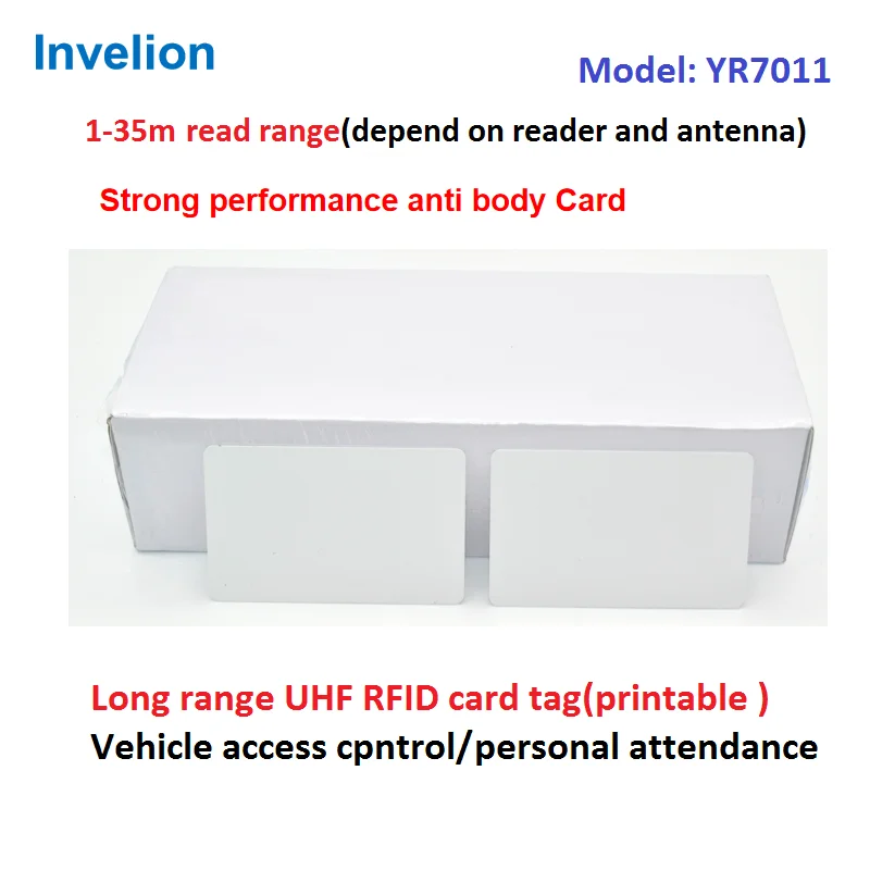860-960 mhz pasif 1-35 m uzun menzilli rfıd pvc kart epc gen2 ıso18000 6C uhf rfıd kart etiketi ile ücretsiz 2 adet kart tutucu örnek