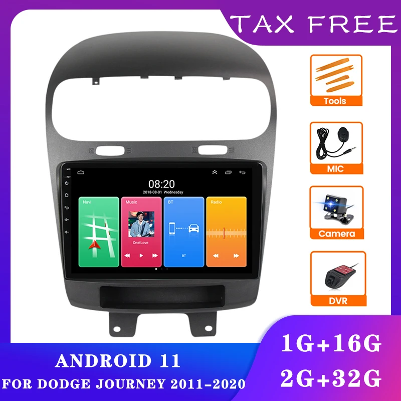 Android 11 2.5 D Ekran bluetooth Araba Video Dodge Yolculuk 2011-2020 İçin 2 + 32GB GPS WİFİ Ayna bağlantı Multimedya Araba Oyuncu Stereo