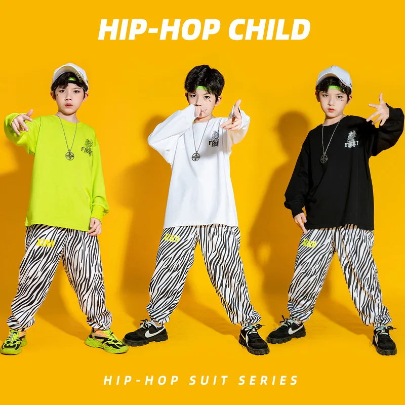 Erkek Hip Hop Serin Giysiler 2021 Sonbahar Yeni çocuk Gelgit Marka çocuk Takım Elbise çocuk Hip Hop Hiphop Performans Elbise
