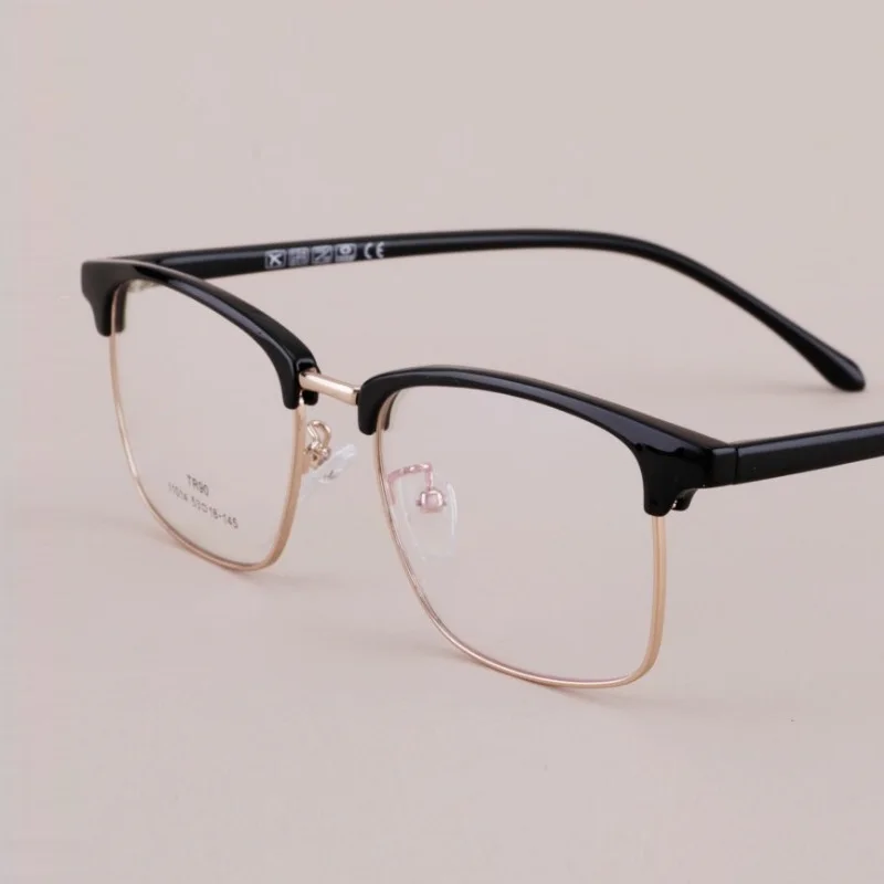 Genişlik-140 Retro kare kaş çerçeve Yeni TR90 gözlük çerçevesi Erkekler kadınlar için gözlük gözlük açık hava reçete gözlük çerçevesi