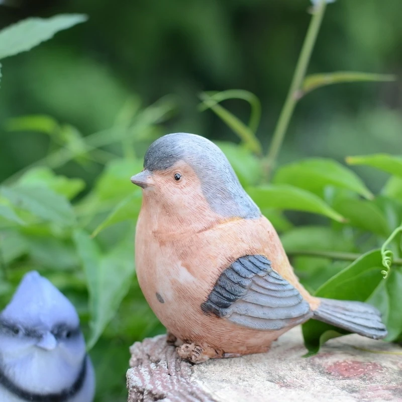 Özel Sevimli Yapay Figürler Minyatürleri Güzel Kuşlar Peri Bahçe Gnome Reçine El Sanatları Süslemeleri