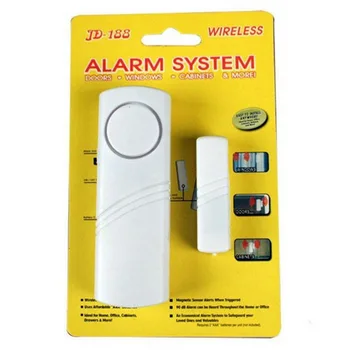 Kapı Pencere Kablosuz hırsız alarmı Manyetik Sensör İle Pencere Kapı Giriş Anti Hırsız Ev Alarm Sistemi Güvenlik Cihazı Toptan