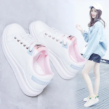 Ayakkabı kadın 2022 moda ayakkabılar yeni çok yönlü öğrenci beyaz ayakkabı bahar düz tabanlı ayakkabı bahar bahar bahar beyaz ayakkabı
