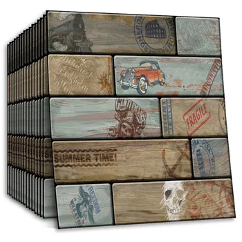 Geri kazanılmış Kabuğu ve Sopa Duvar Kağıdı Ahşap Çıkarılabilir Temas Prepasted Duvar Yapışkanlı Raf Kağıt Tahta Vintage Barnwood Berber için