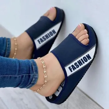 2022 Yeni Bayan Sandalet Moda Bayan Platformu Kama Sandalet Bayanlar Yaz Sandalet Toka Kaymaz plaj sandaletleri Bayan Sandalet