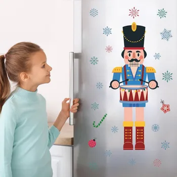 Noel Çıkartmaları Noel Buzdolabı Kapı Dekorasyon Çıkartmaları Noel Süslemeleri Noel Buzdolabı Kapı Sticker 