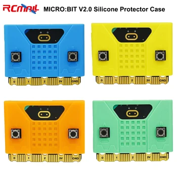 RCmall 5 adet Silikon Koruyucu Kılıf BBC Mikro: bit MİKRO: BİT V2. 0 Çocuklar için Eğitim Sarı / Yeşil / Mavi / Turuncu