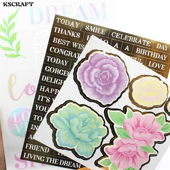KSCRAFT Güzel Kendinden yapışkanlı Etiket Scrapbooking / DIY El Sanatları / Kart Yapımı Dekorasyon
