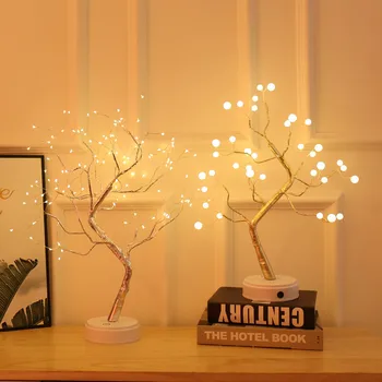 Gece lambası 3D LED gece lambası yaratıcı masa lambası başucu ağacı lambası Noel dekorasyon çocuk ev dekorasyon Noel gif