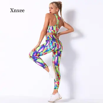 Kravat Boya Vortex 3D Baskı Yoga Sutyen İki Parçalı Takım Elbise Avant Garde Darbeye Dayanıklı Toplamak Moda Spor Spor Kadın dış giyim 2