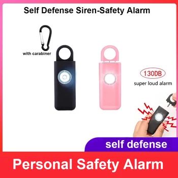 Kendini Savunma Siren güvenlik alarmı Kadınlar için Anahtarlık SOS ile led ışık Kişisel Kendini Alarm Kişisel Güvenlik Anahtarlık Alarmı