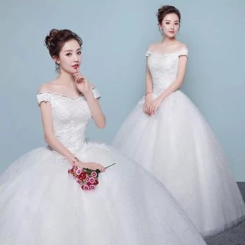 XXN-074 # Gelin düğün elbisesi İşlemeli Dantel Net Dantel Up Sequins Kolsuz Balo Özel Artı Boyutu Ucuz Toptan Parti