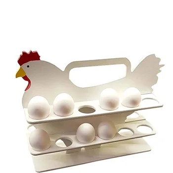 Yaratıcı Yumurta Tutucu Ahşap Yumurta Depolama Rafları Mutfak Çıkarılabilir Taşınabilir tezgah vitrini Yumurta Skelter Ev Decoration1