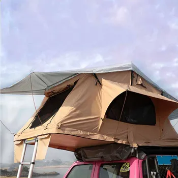 Hızlı açık katlanmış şişme kamp araba çadırı çadır açık aile tente çatı kabarcık çadır 4 kişi için