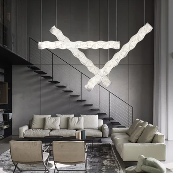 Modern İtalya Tasarımcı LED Kolye Lamba Ev Ofis sarkıt aydınlatma Yaratıcı Odası Dekor Asılı Süspansiyon Yemek Odası İçin