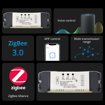 3 ADET Zigbee 3.0 220V Tuya akıllı ev homekit Röle Anahtarı Modülü 110V 240V 2 CH Alıcı Alexa Google Ev ile Çalışmak 4