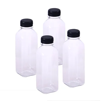 Şişeler depolama şişesi Juiceempty Kapaklar Su Mini Kullanımlık Forjuicing Kapaklı Kaplar Pet Kavanoz Favor İçecek Fridge8Oz Konteyner