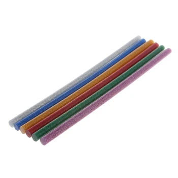 7mm Yapıştırıcı Tutkal Çubukları 6 adet/takım Glitter Sıcak Tutkal Çubukları Genel Onarım için 0
