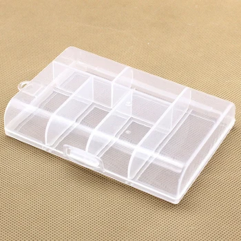 Şeffaf 6 Bölmeli saklama kutusu Taşınabilir plastik saklama kutusu Küçük Kasa Kutusu Saklamak İçin Zanaat Metal Dikiş Takı 2