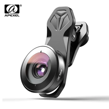 APEXEL Yüksek kalite cep lens HD 195 derece süper balık gözü balıkgözü lentes 4 k telefon kamera lensler için iPhone 7 8 X Xiaomi telefonu