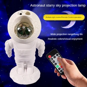 YENİ Çok Fonksiyonlu Astronot Yıldız Projektör Yıldızlı Gökyüzü Projektör Galaxy Lamba Gece Lambası Dekorasyon Ev Yatak Odası Ev A