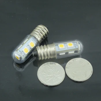 Toptan 100 adet E14 LED Enerji Tasarruflu Ampul 1W Mini Küçük buzdolabı elektrik ampulü Gösterge Lambası dikiş makinesi Buzdolabı