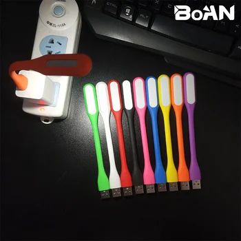 Sıcak Satış 10 Renkler Taşınabilir Xiaomi USB led ışık için USB ile Güç Banka / bilgisayar Led Lamba Görme Korumak USB LED Dizüstü Bilgisayar