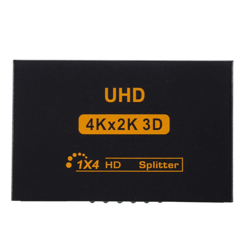 1X4 HDMI uyumlu Splitter Dönüştürücü 1 4 Out HD 1.4 Splitter Amplifikatör HDCP 1080 P Çift Ekran 1
