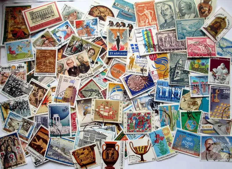 50 adet/grup Yunanistan Damga Konu Tüm Farklı Tekrar YOK Posta Pulları Posta İşareti ile Toplamak için 1