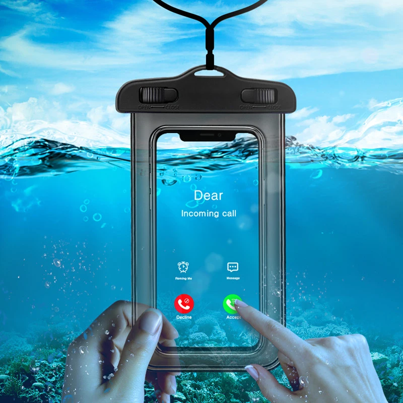 Evrensel Su Geçirmez iphone için kılıf 11 X XS MAX 8 7 6 s 5 Artı Kapak kılıf çanta Kılıfları Telefon Coque Su geçirmez telefon kılıfı 1