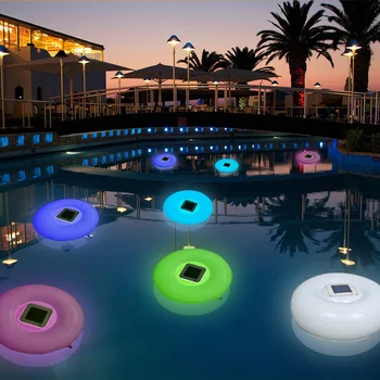 Güneş Bahçe havuz su geçirmez açık alan aydınlatması Şişme Yüzen LED Lamba Çim Parti Jardin Dekor Yüzme Havuzları Şamandıra Lambası