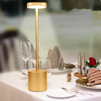Vintage bar masası Lambası Taşınabilir USB Şarj Edilebilir Led gece ışıkları 2 modu Kısılabilir masa lambası Restoran Ev Dekorasyonu