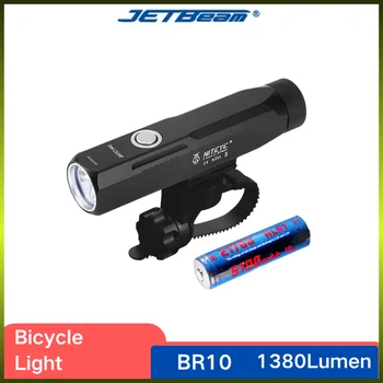 JETBeam BR10 PRO bisiklet ışık 1380 Lümen USB Şarj Edilebilir 360 ° Dönebilen ışın 5100mAh Pil ile bisiklet el feneri
