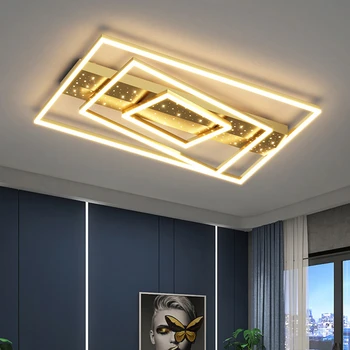 Oturma odası ana lamba basit Modern atmosfer lüks yatak odası tavan ışıkları 2022 yeni akıllı restoran aydınlatması paketi ışık