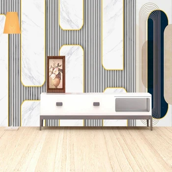Duvar Kağıtları Ev Dekor Boyama Modern Geometrik Soyut Fotoğraf Duvar 3D Stereoskopik Yatak Odası Duvar Kağıdı Tasarımları Papel De Parede