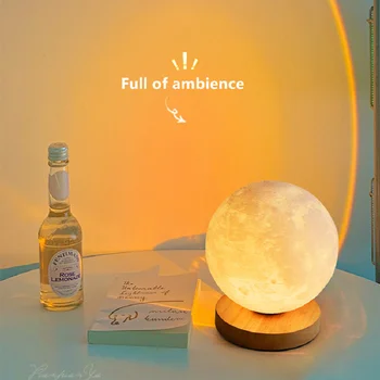 Ay Lambası AC90-260V G9 5W Yatak Odası masa lambası Sıcak Aydınlatma Dekorasyon Başucu Lambası Yaratıcı Uyku Ins Hediye Atmosfer Gece Lambası 0