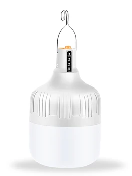 LED ampul enerji tasarruflu lamba E27 açık kamp Taşınabilir ışık 18650 pil uzun dayanıklı yaşam