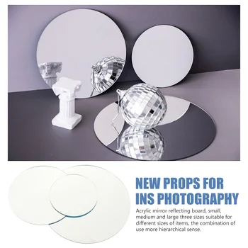 Sahne Ayna Fotoğraf Fotoğraf Ürün Aynalar akrilik panel Çekim Takı Dekoratif Yansıtıcı Prop Backgroundcosmetics 4
