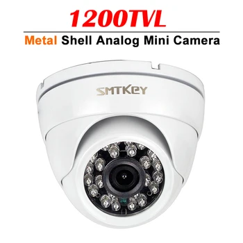 1200TVL Metal Konut Kabuk Mini Kamera 700TVL Renkli Ev Kapalı Dome Gece Görüş CCTV Güvenlik Video Kamera