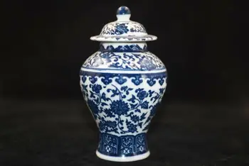 Nefis Çin Eski El-boyalı mavi ve beyaz porselen vazolar Qianlong İşareti 0