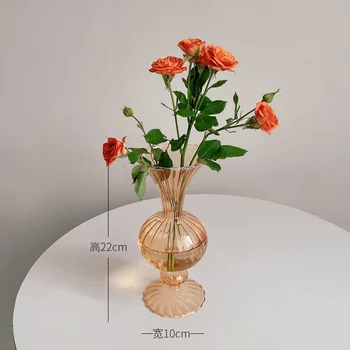 Çiçek Vazo Masa Dekorasyon Oturma Odası Dekoratif Vazo Gül Masa Üstü Teraryum Cam Kaplar Masaüstü Masa Bitki Vazo