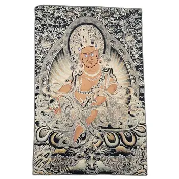 Brokar boyama Thangka nakış portre zenginlik tanrısı