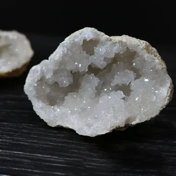 1 Adet Geode Ham Düzensiz Doğal Taş Beyaz Akik Dilim Kuvars Kristal Küme Mineraller Reiki Şifa Kristal Ev Dekorasyon