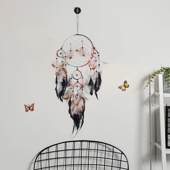 Retro Asılı Dekorasyon Bohem Tarzı Beş Yüzük Püskül Dream Catcher Yaratıcı Hediyeler Ev Zanaat bahçe dekoru
